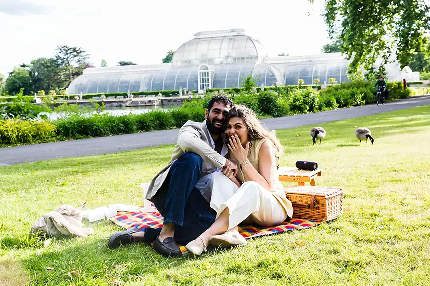 Proposal photography at Kew Gardens