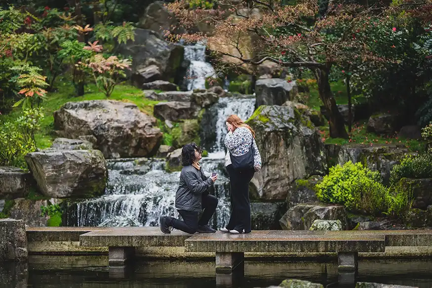 Proposal photography at Kyoto Gardens