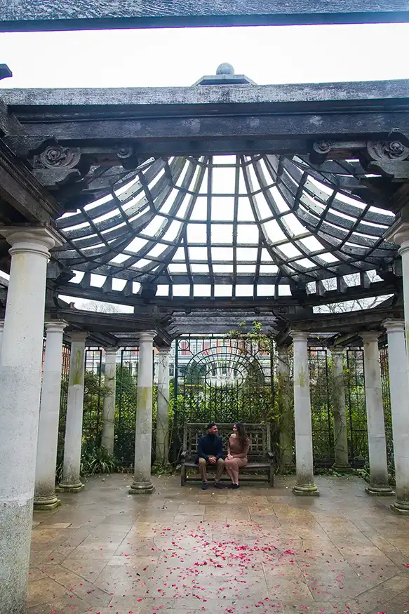 Proposal photography at The Hill Garden and Pergola