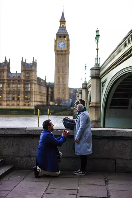 Proposal photography at She Said Yes at Westminster