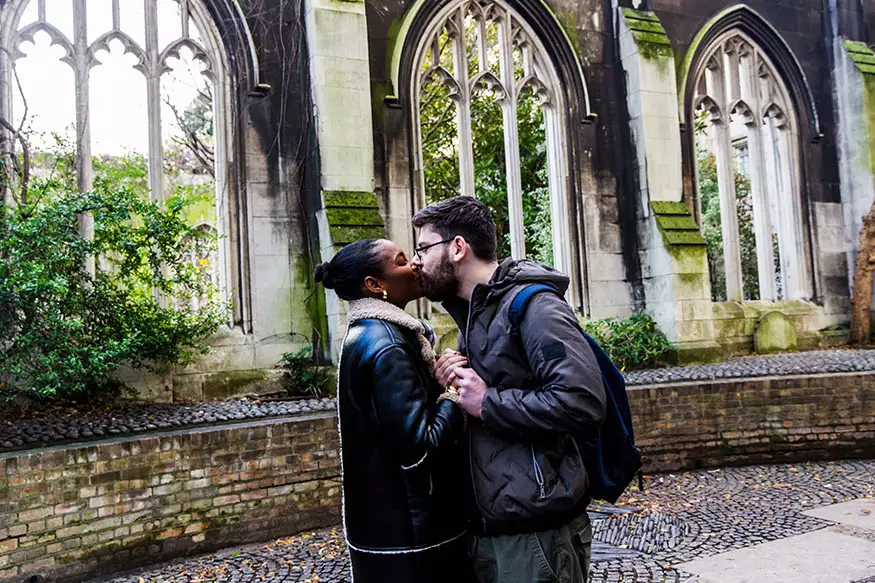 Proposal photography at St Dunstand in the East