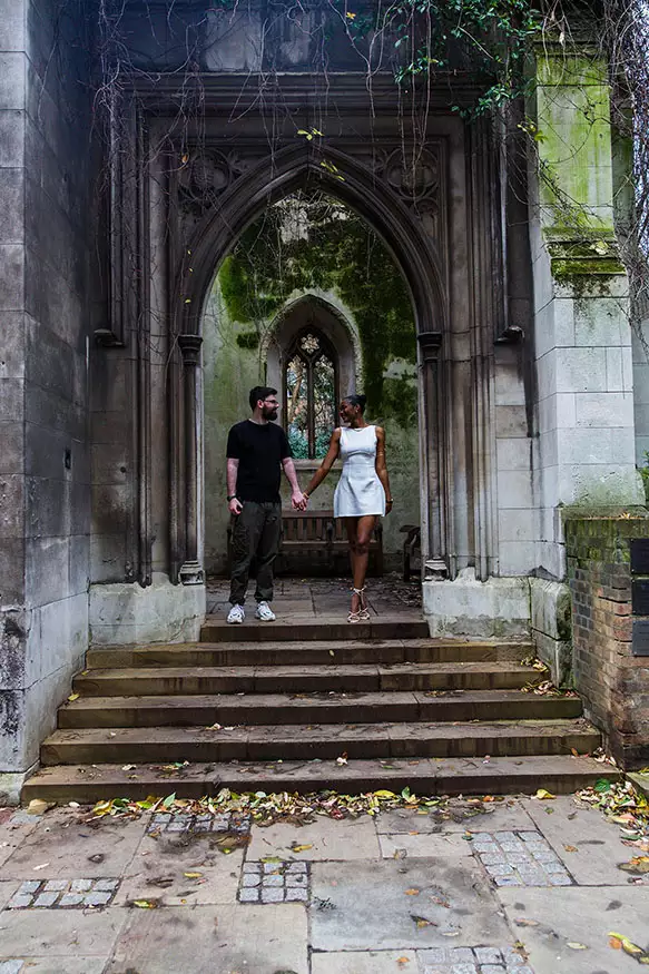Proposal photography at St Dunstand in the East